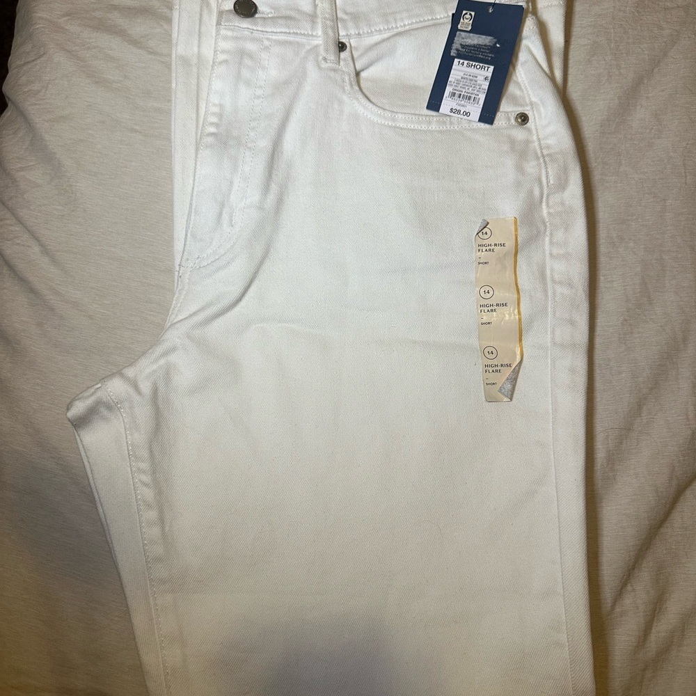 Target Women's White Flare Jeans - Picture 1 of 3